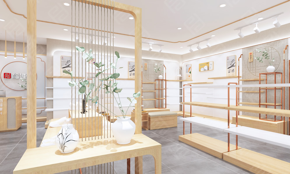 福连升健康舒适休闲鞋,老北京布鞋店面效果图5