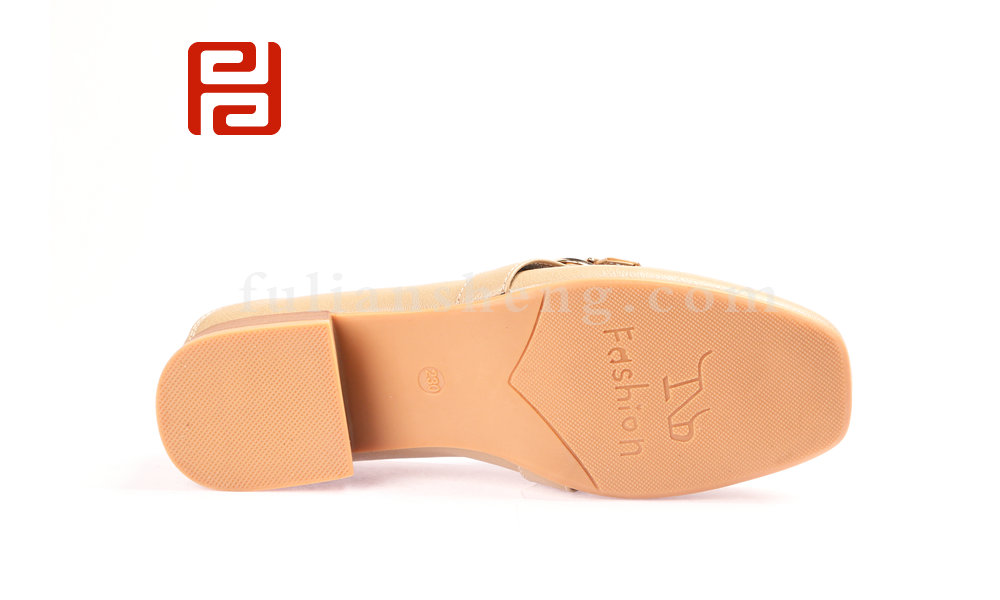 福连升时尚休闲光面女鞋浅口单鞋低跟休闲鞋图片