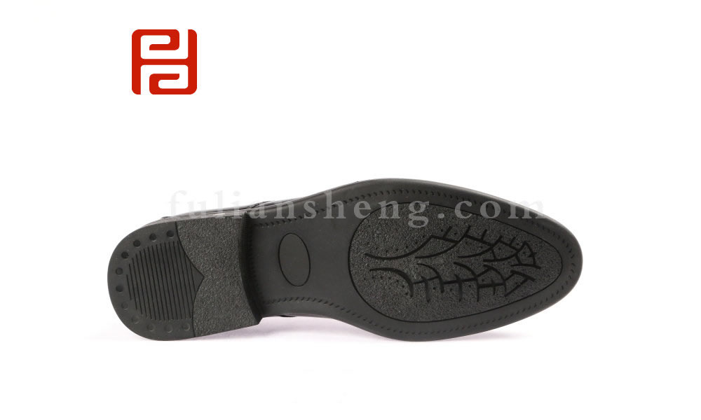 福连升商务正装男鞋 牛皮面棉麻内里舒适休闲商务单鞋图片