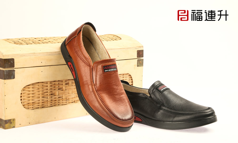 福连升春商务休闲轻便免洗休闲鞋老北京布鞋男士单鞋图片