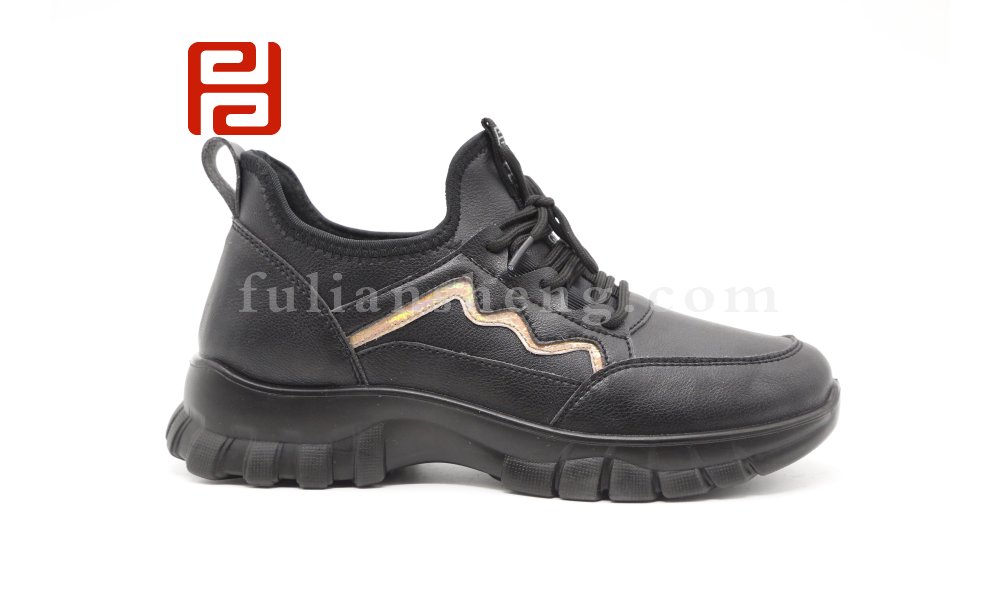 福连升2020冬季新款时尚流畅轻弹保暖隔寒保暖运动女鞋图片