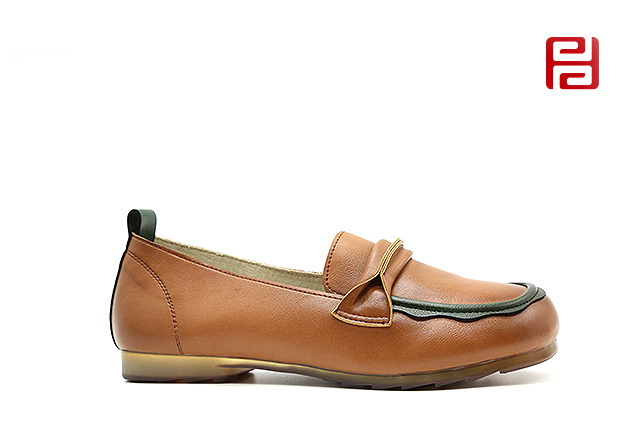 福连升春秋休闲单鞋舒适休闲手缝鞋女鞋