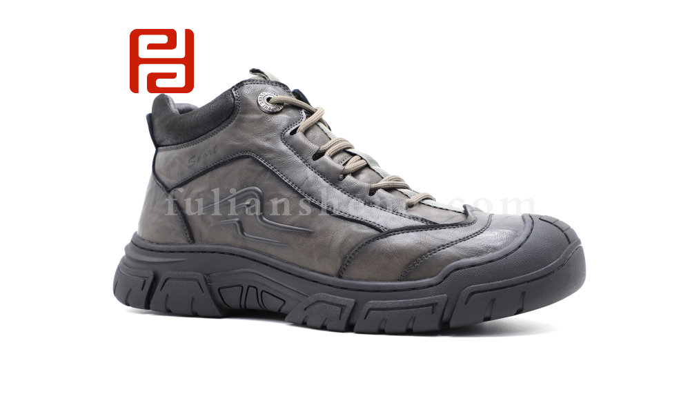 福连升冬季新款精彩旅行男鞋轻便旅行羊毛鞋