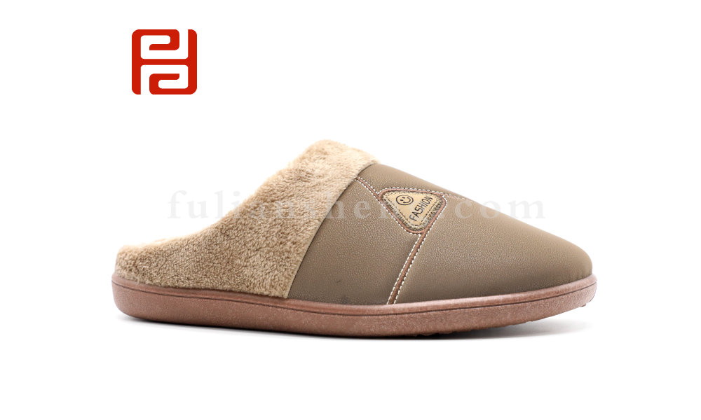 福连升冬季新款居家时光男鞋拖鞋居家拖鞋