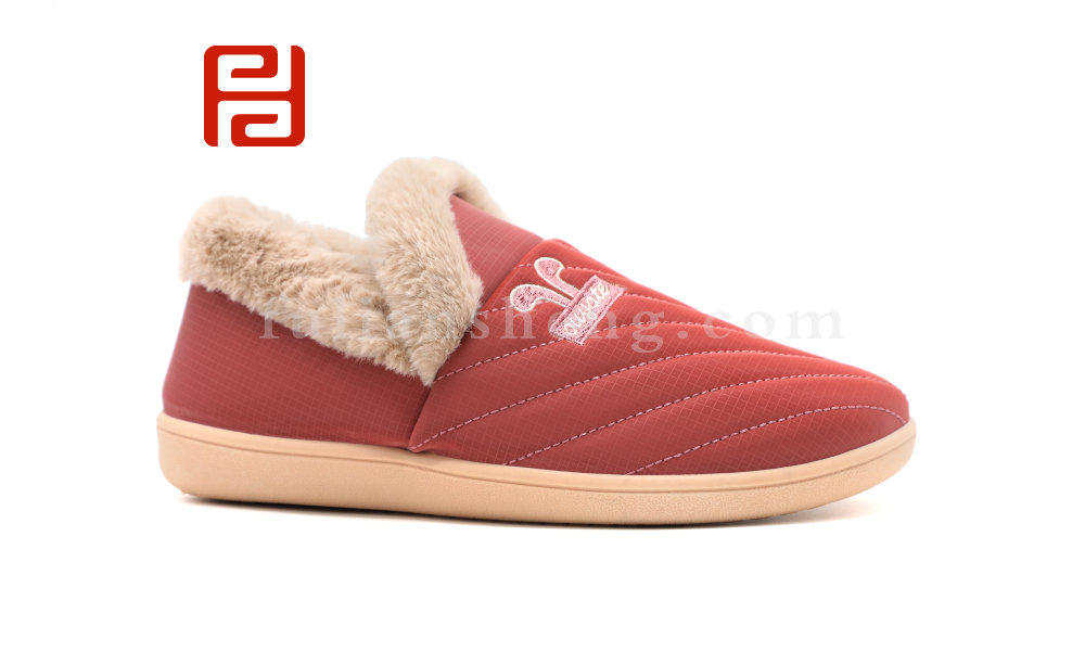 福连升冬季新款居家时光女鞋居家拖鞋