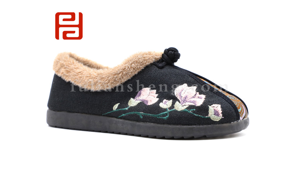 福连升冬季新款中国风尚老北京布鞋汉唐风韵汉舞鞋