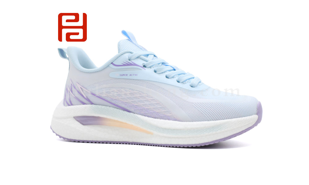 春秋运动女鞋单鞋快乐运动蒙幻纱面料女鞋