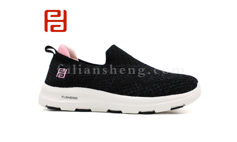 休闲运动女鞋单鞋高弹飞织面料