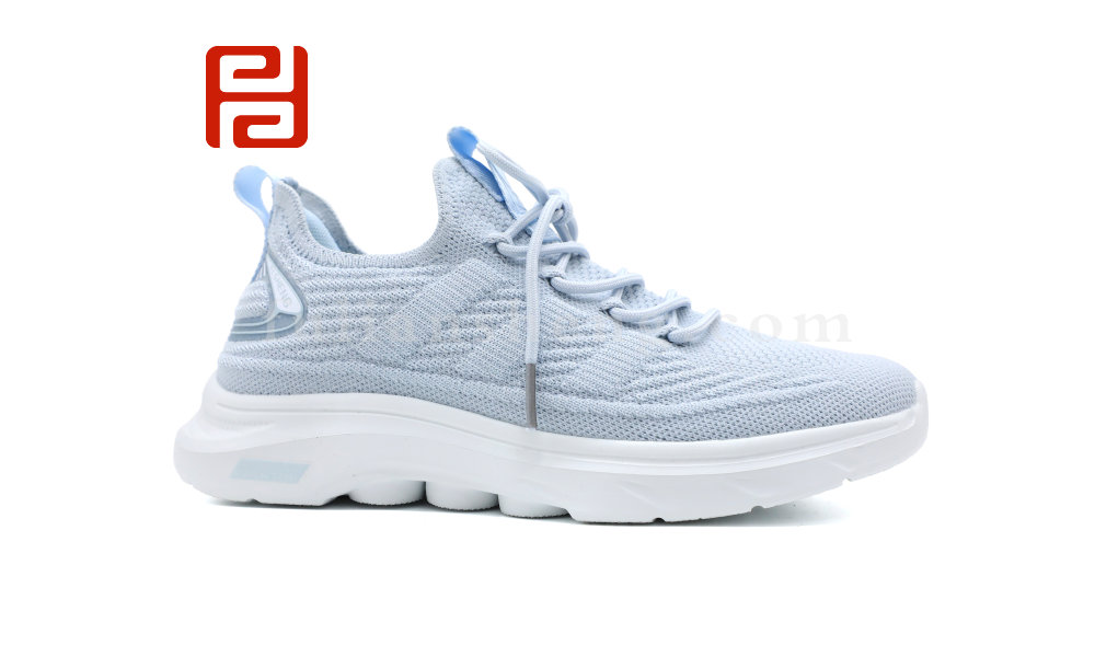 休闲运动女鞋春季单鞋高弹飞织面料3D缓震鞋垫