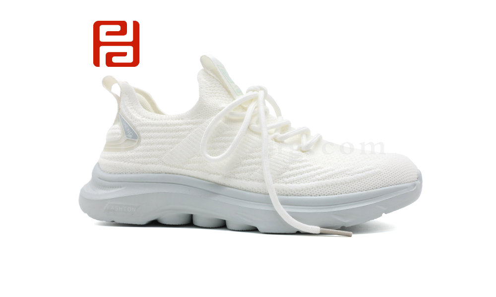 休闲运动女鞋春季单鞋高弹飞织面料3D缓震鞋垫