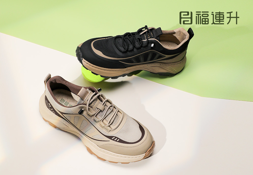 福连升春季新款休闲户外旅行男鞋