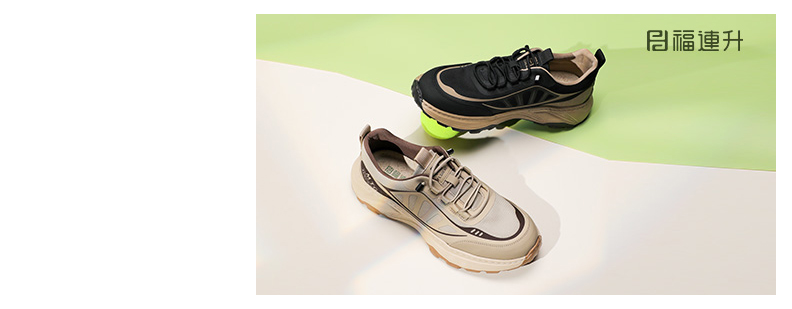 福连升春季新款休闲户外旅行男鞋