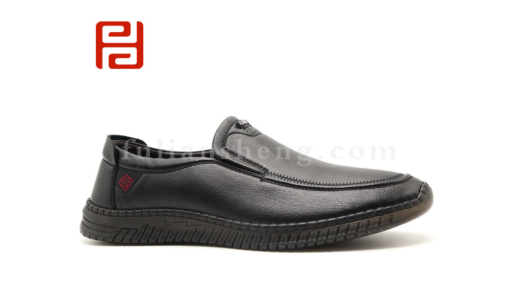 福连升男士商务休闲鞋牛筋软底棉麻内里爸爸鞋图片