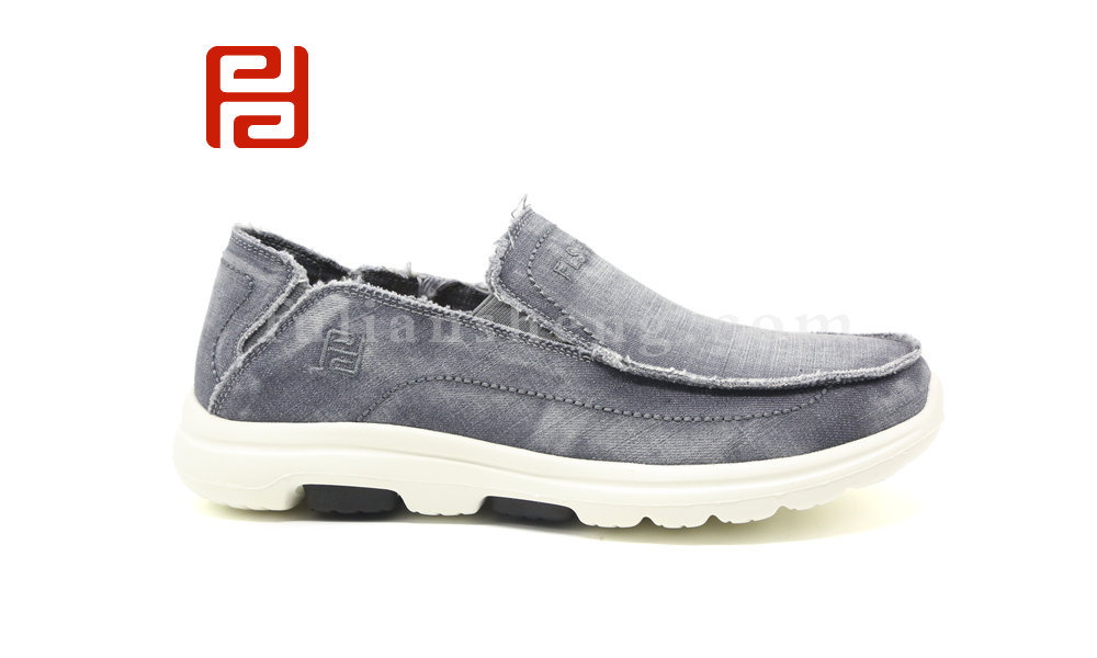 福连升老北京布鞋男鞋软底爸爸鞋牛仔布老人套脚父亲休闲鞋图片