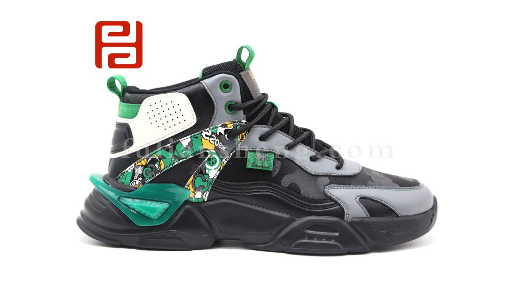 福连升休闲鞋男鞋冬保暖高帮运动鞋潮流多彩时尚男图片