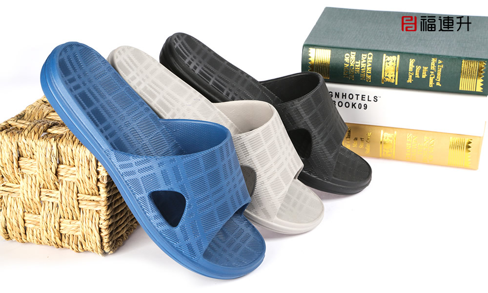 福连升男士拖鞋家居室内防滑软底居家凉拖(图4)