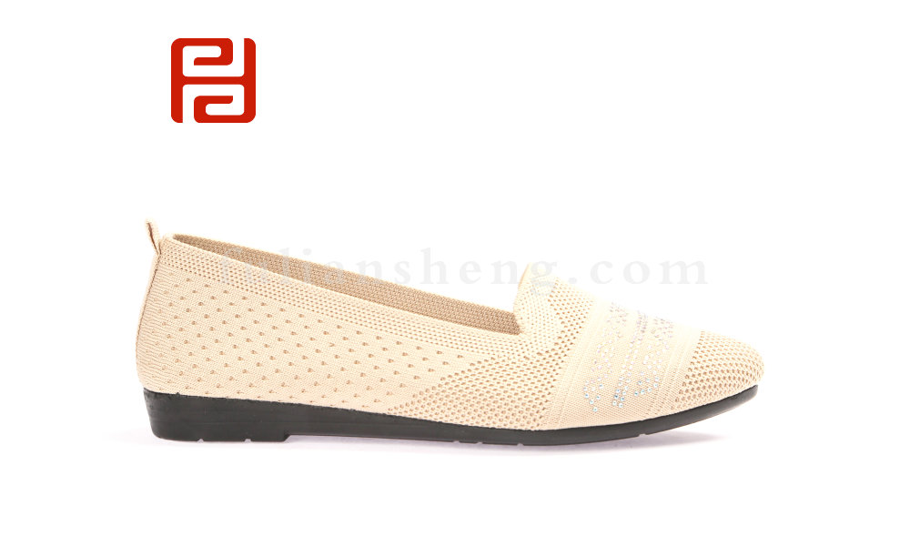 福连升春款女士轻便透气浅口妈妈鞋休闲单鞋(图2)