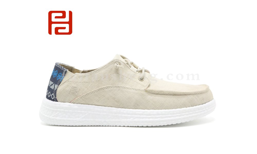 春款休闲男鞋麻布透气布鞋一脚蹬懒人潮流百搭休闲板鞋